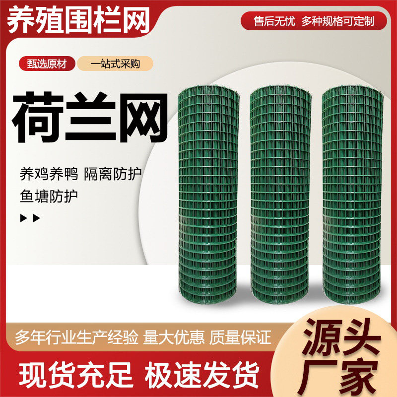 荷兰网硬塑铁丝网围栏网圈地养殖网隔离网防护网养鸡围网户外栅栏