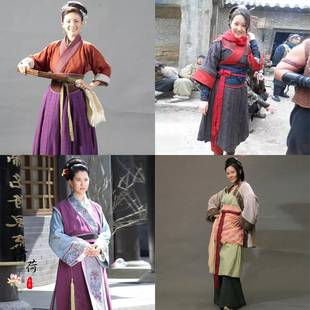 影视古装水浒传孙二娘同款古装棉麻群演古装宋朝女侠女服演出服装