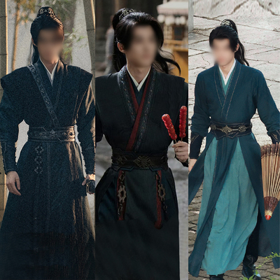 黑色侠客服男侠剑客江湖古装