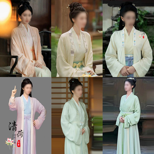 影视古装魏晋风唐宋朝女士贵妃服千金小姐仙女侠女汉服飘逸舞蹈服