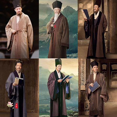 王阳明同款秦朝明朝男士汉服