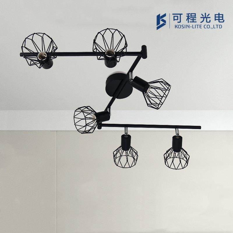 跨境长条六头射灯罩吸顶 商用客厅背景墙灯走廊灯轨道LED射灯,家装灯饰光源,嵌入式射灯,淘宝优惠券,粉丝福利购,淘宝优惠卷