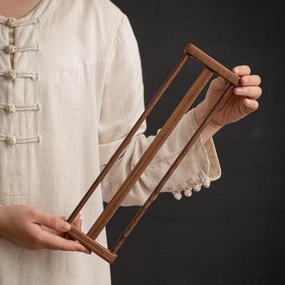 胡桃实木茶杯架茶杯收纳架子杯子晾干沥水置物架功夫茶道配件