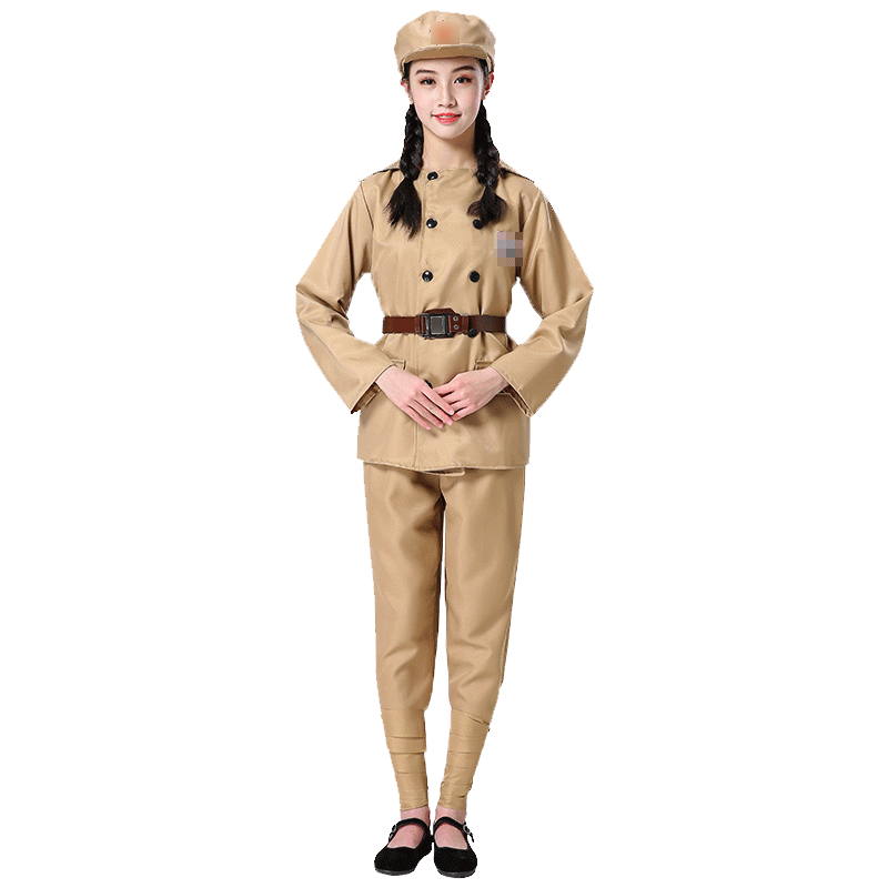 49式抗美援朝解放衣服抗战军装50式志愿军抗战演出服装男女合唱服