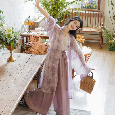 素羽华裳染夏 宋制汉服女新款日常上班可穿通勤改良宋裤春夏套装