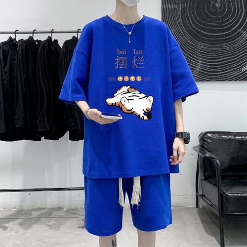 加肥加大码华夫格套装