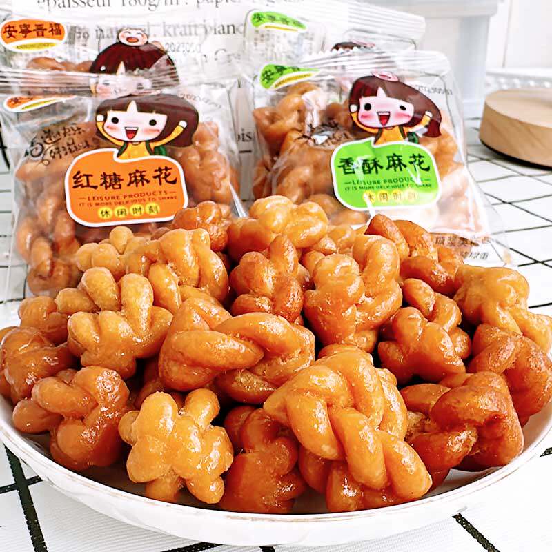 红糖糖麻花零食小麻花小袋装单独包装解馋学生零食健康耐吃整箱批