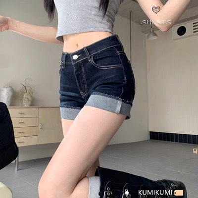 高腰性感超短裤热裤牛仔裤女