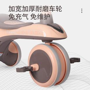 儿童三轮脚踏车骑滑推一体多功能三轮车音乐灯光滑滑车宝宝手推车