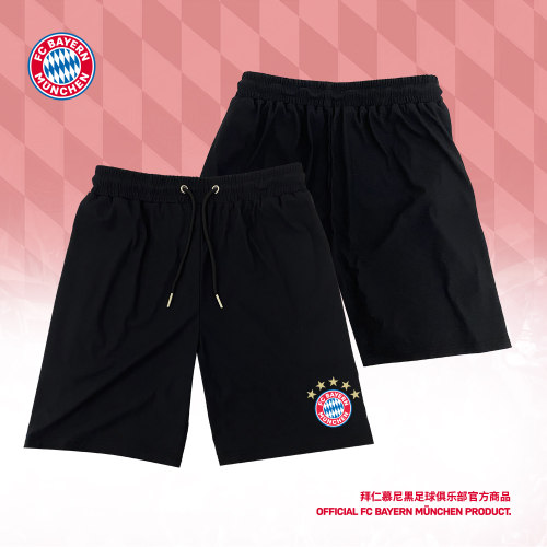 黑色运动短裤足球迷夏休闲裤