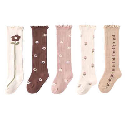 吉咖熊公主高筒袜春秋冬季松口