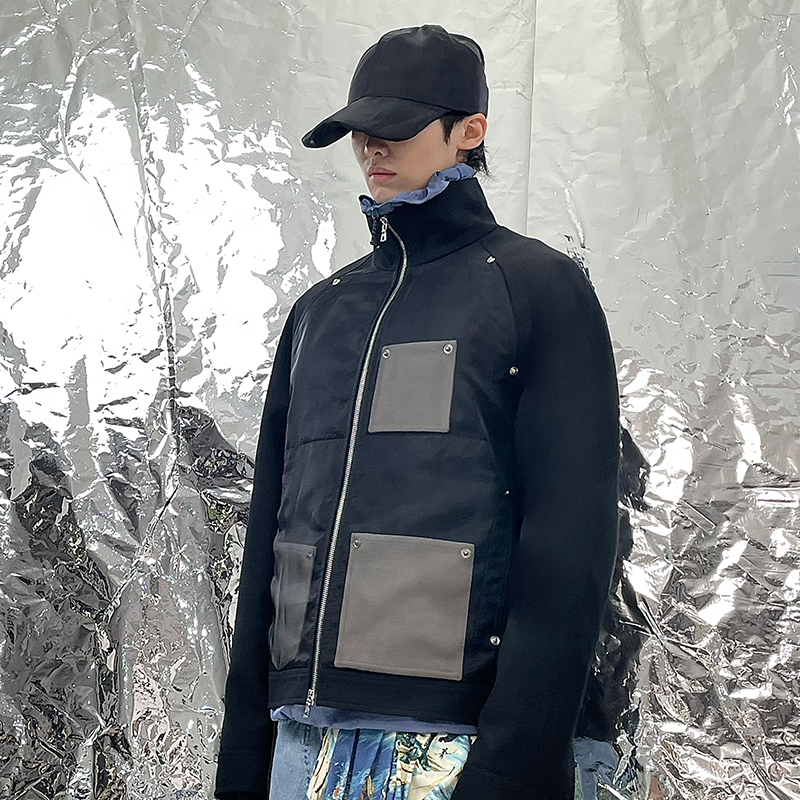 Pointless欧根纱多口袋夹克