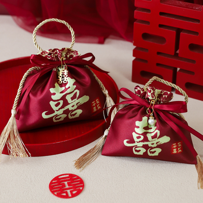 结婚喜糖袋子2025新款