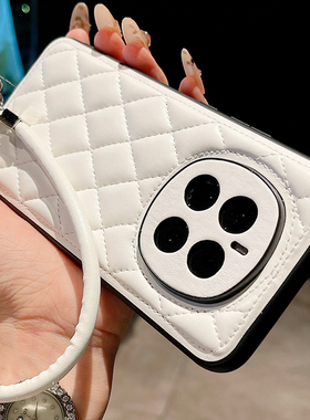 小香风立体菱格皮质适用华为荣耀Magic7手机壳magic8保护套魔术6Pro镜头全包5防摔外壳4奢华至臻版3高级感RS