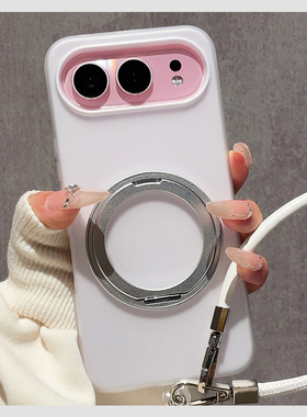 白色二合一软硬双层保护套适用华为荣耀500手机壳400新款360金属旋转支架300Pro硅胶X70防摔外壳X60创意女款