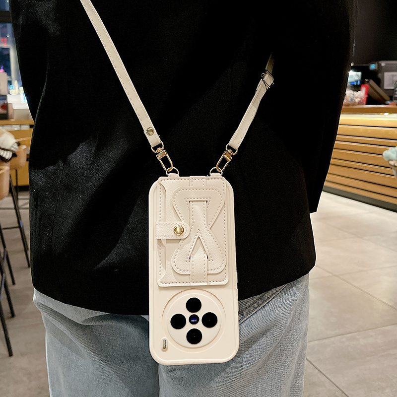 适用vivoX100手机壳双T卡包