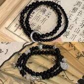 合金手链 手饰品 国风手串女双层叠戴手链时尚 新中式 山鬼花钱爆款