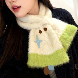 苹果核围巾保暖冬天生日礼物女生送闺蜜女朋友实用的高级感跨新年