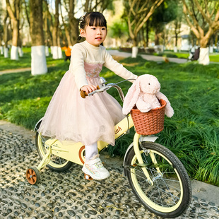 儿童自行车14 8岁复古女孩女童童车 18寸 祺娃娃森林公主款