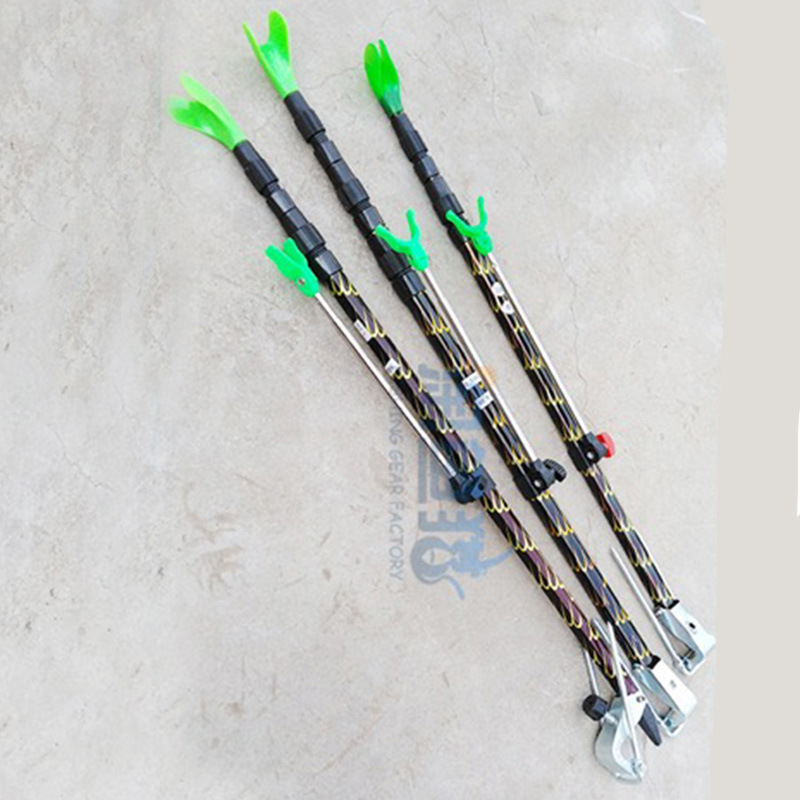 现货渔具配件金属钓椅支架垂钓用品鱼杆架地插钓箱鱼竿支架