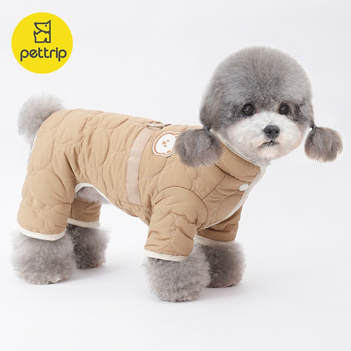 贝途秋冬新款宠物四脚棉衣小狗四脚衣宠物衣服狗衣服泰迪博美衣服