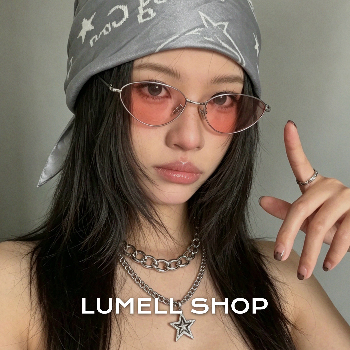 墨镜街拍凹造型高级感女潮流防紫外线UV400太阳镜男开车偏光镜