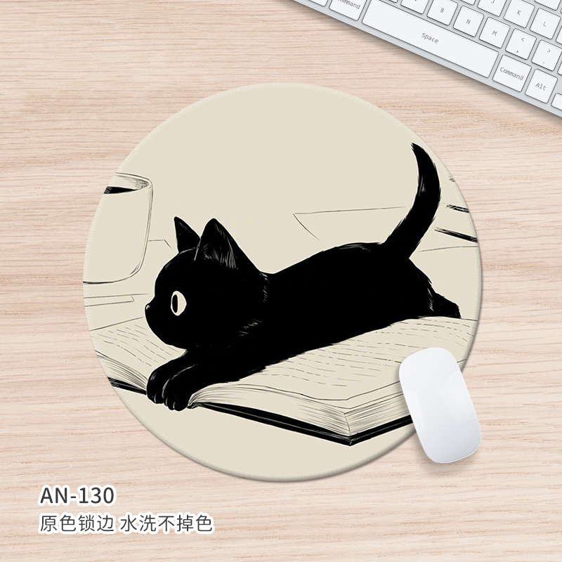 橡胶可爱猫咪治愈系鼠标垫