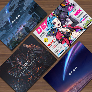 动漫二次元适用hp惠普2025暗夜暗影精灵11代10/9代贴纸pro贴膜MAX光影精灵8代7/6笔记本电脑外壳保护膜16.1寸