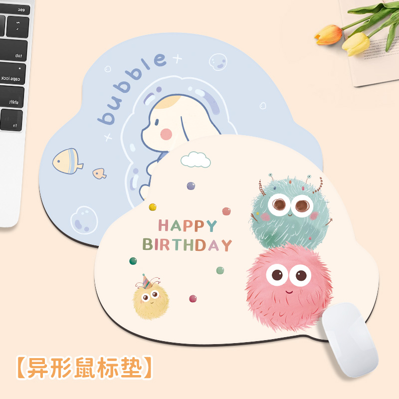 可爱卡通鼠标垫小号家用办公桌垫笔记本电脑键盘垫简约ins风定制