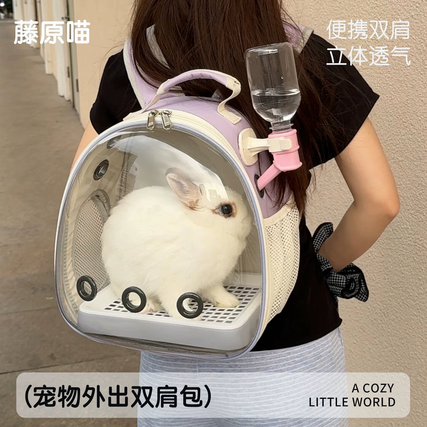 兔子外出包外带荷兰猪宠物双肩图片