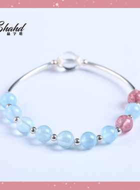 天然冰种宝石水晶饰品单圈手串