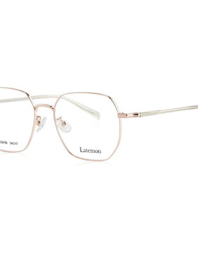 Latemon浪特梦素颜黑框神器近视眼睛框镜架女圆脸眼镜框潮男52436