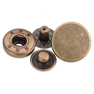 按扣免缝钉扣金属四合扣衣服扣子羽绒服外套子母扣暗扣831纽扣