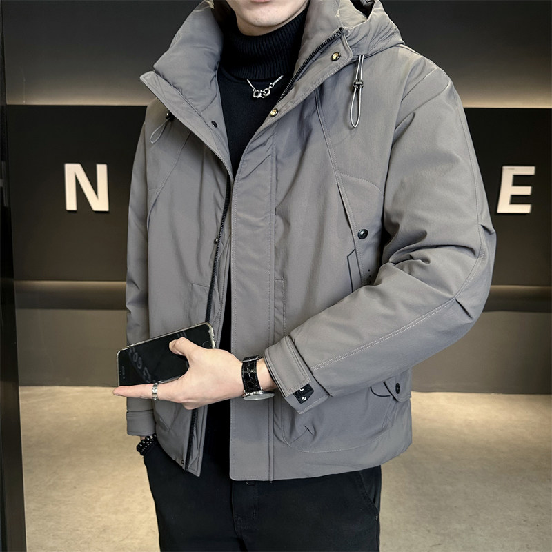 冲锋衣羽绒服男士冬季2025新款潮牌高级感户外防寒服加厚保暖外套