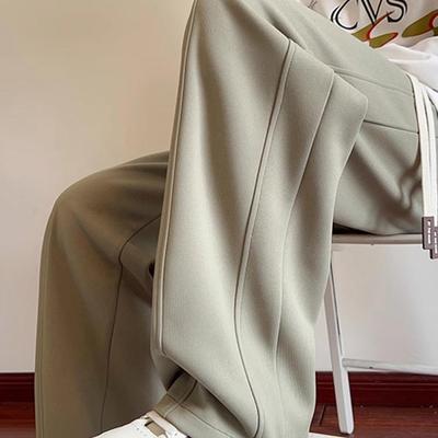 重磅卫裤男秋冬款潮牌加绒加厚百搭运动休闲裤宽松阔腿垂感直筒裤