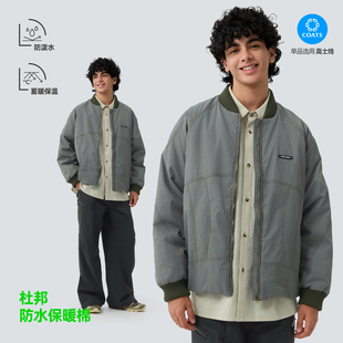 TreesOutside户外C0防泼水宽松廓形落肩杜邦防水棉夹克2025年新款