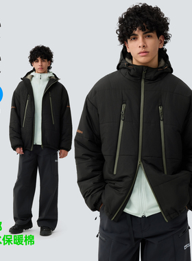 TreesOutside无氟防水防风连帽外套(杜邦防水保暖棉)2025新款棉服
