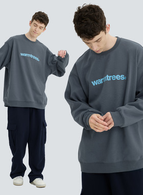 warmtrees品牌绣花logo圆领卫衣（2025全新升级版）宽松休闲卫衣