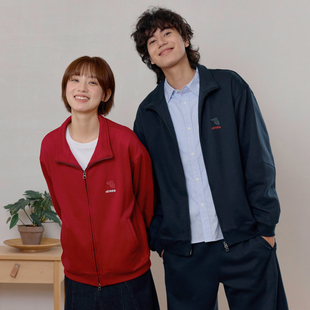 warmtrees噗噜小马系列短款 卫衣2026新年卫衣 薄绒立领拉链开衫