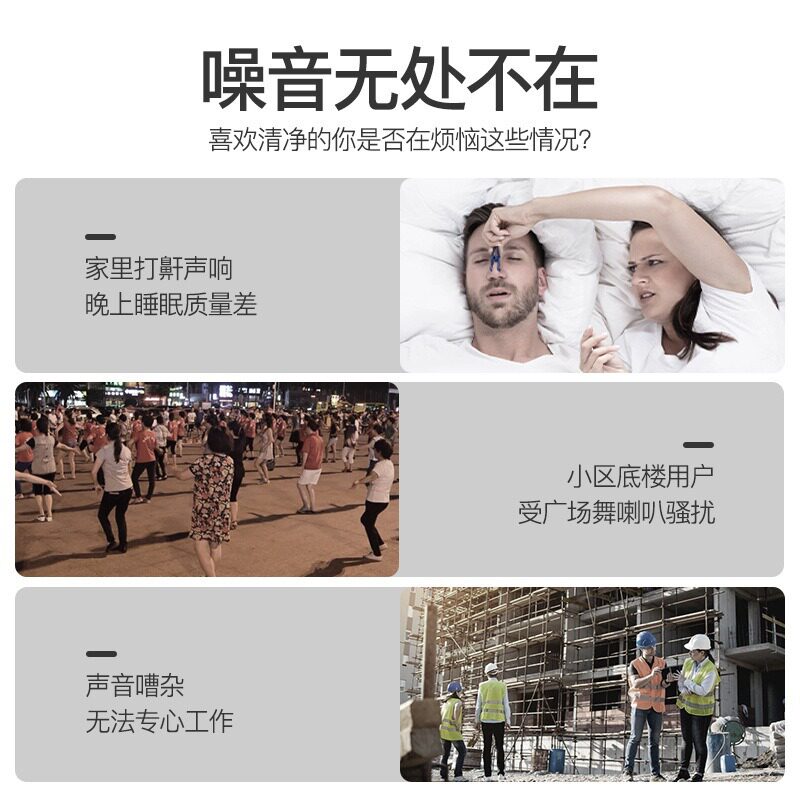 【家用优选】隔音耳塞学生宿舍睡眠防噪音呼噜子弹头记忆棉回弹亲