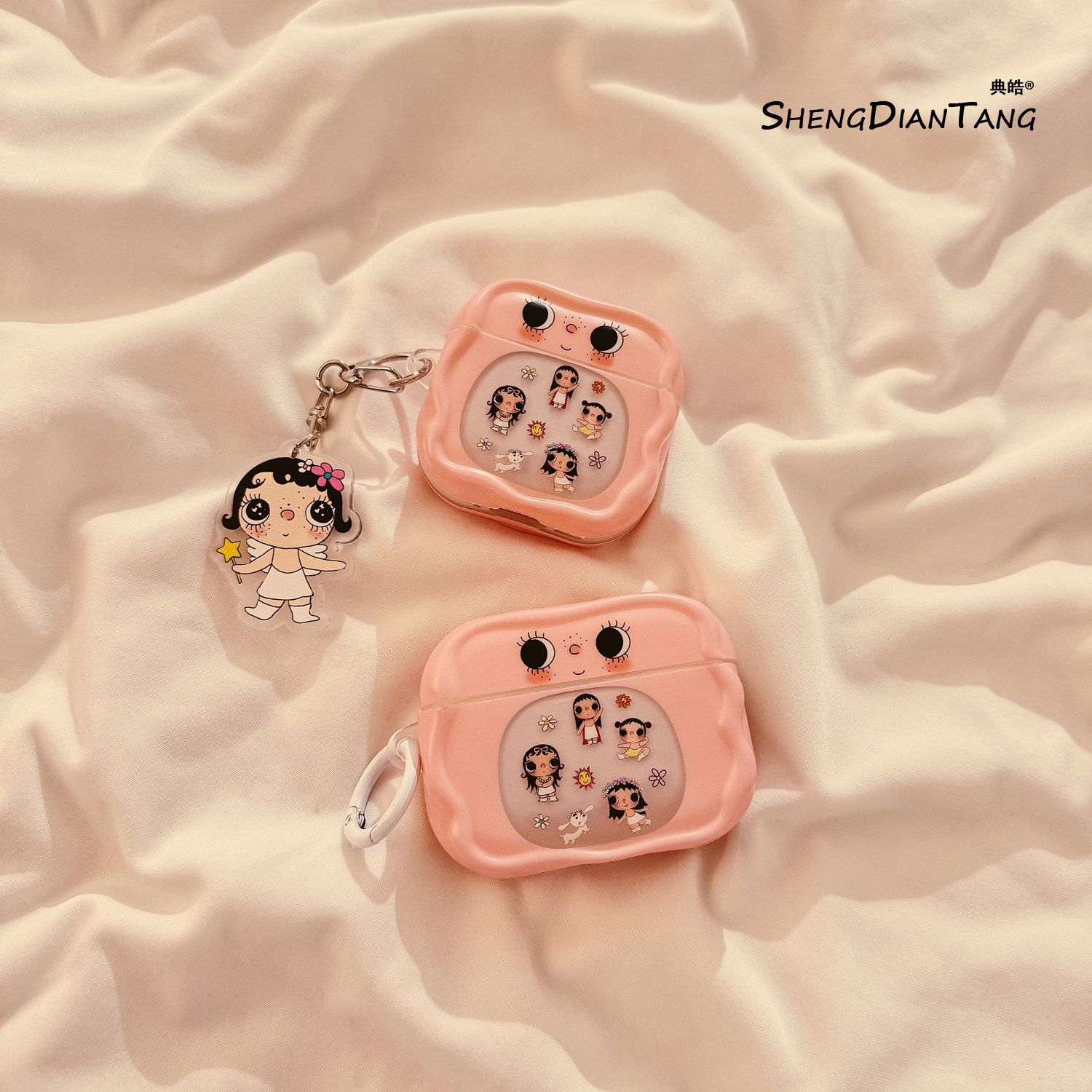 趣味可爱镂空小玉适用苹果Airpods4保护套新款2/3代无线蓝牙耳机软壳Airpods pro创意硅胶卡通女款防摔