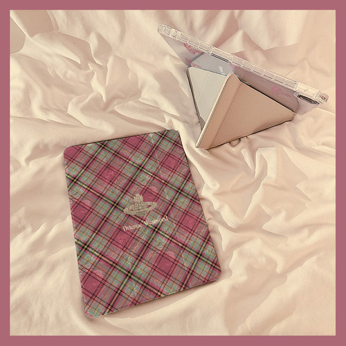 高级感菱格土星适用苹果平板壳