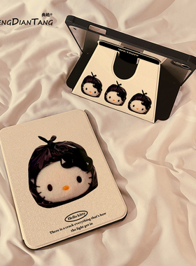 可爱塑料袋猫咪360旋转iPadAir7/6保护套2025新款适用苹果iPad11保护壳平板10代Pro11寸Air5带笔槽mini7女款