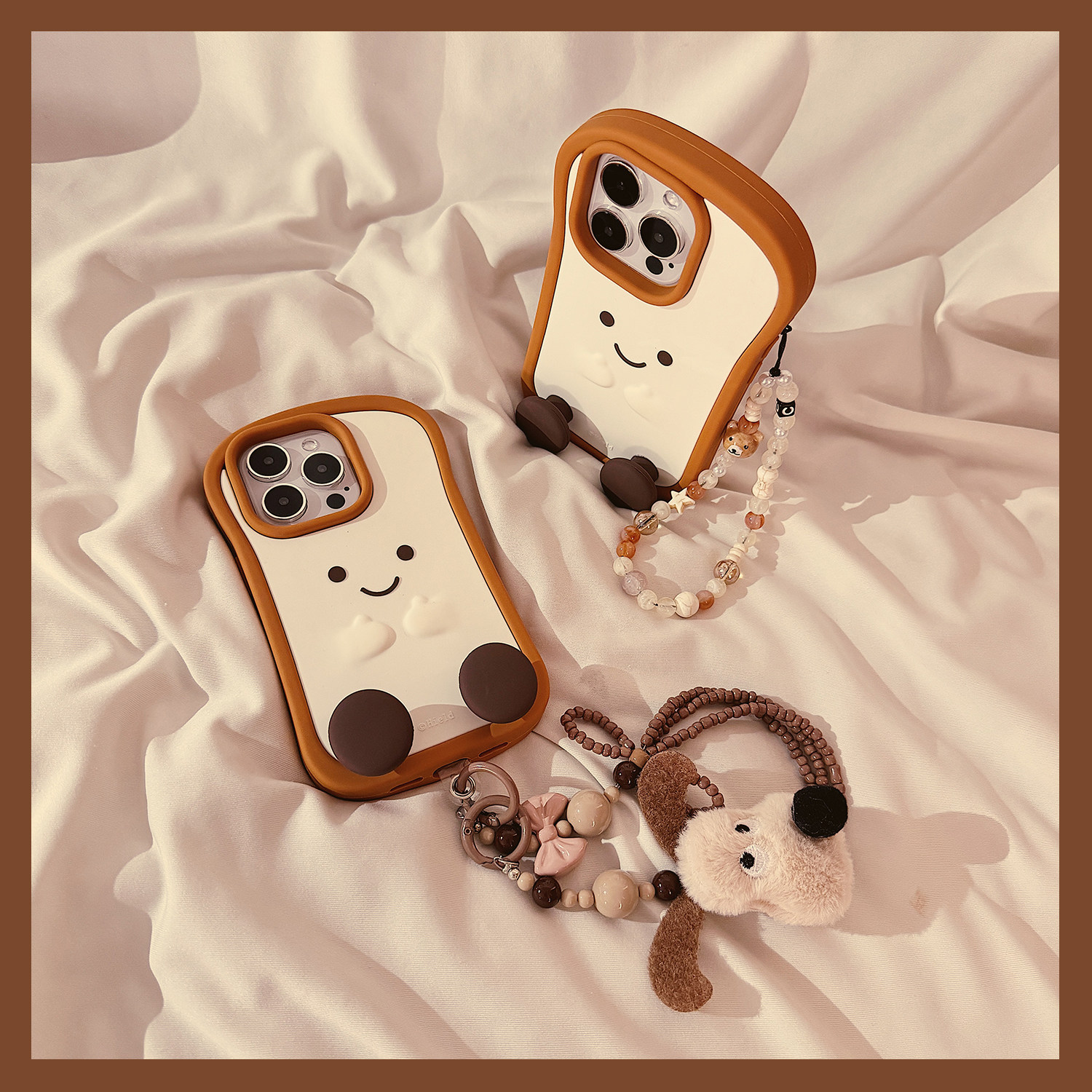 趣味可爱面包公仔支架适用苹果16ProMax手机壳iphone16新款15立体卡通14创意13女款15promax软硅胶保护套链条,3C数码配件,手机保护套/壳,淘宝优惠券,粉丝福利购,淘宝优惠卷