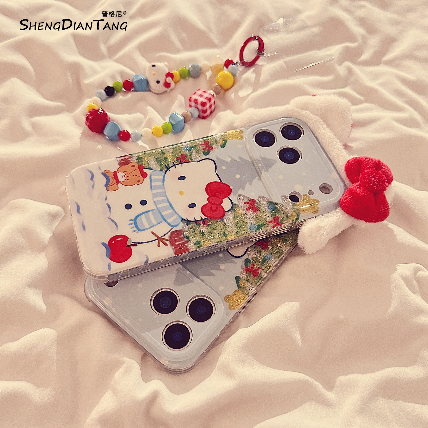 圣诞树雪人kt猫适用苹果17手机壳