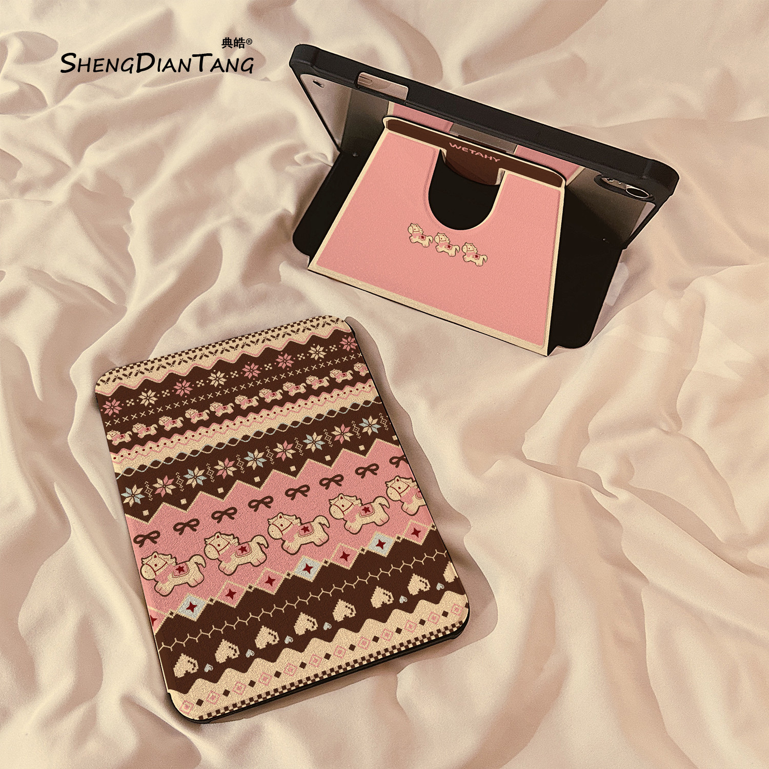 冬日小马费尔岛360旋转iPadAir7/6保护套2025新款适用苹果iPad11保护壳平板10代Pro11寸Air5带笔槽mini7女款,3C数码配件,平板电脑保护套/壳,淘宝优惠券,粉丝福利购,淘宝优惠卷