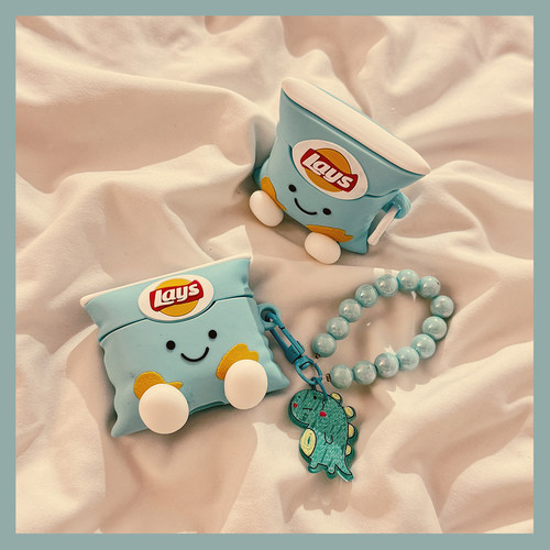 可爱公仔薯片袋适用于苹果耳机套