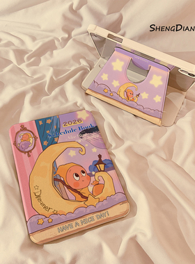 梦幻月亮星星人360旋转iPadAir7/6保护套2025新款适用苹果iPad11保护壳平板10代Pro11寸Air5带笔槽mini7女款