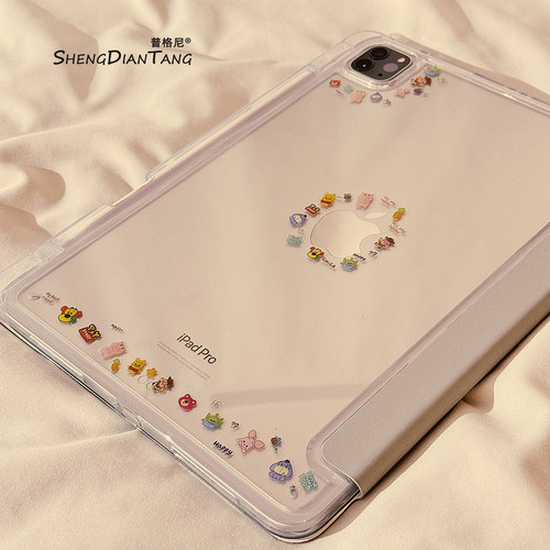 卡通DIY贴纸适用苹果平板套