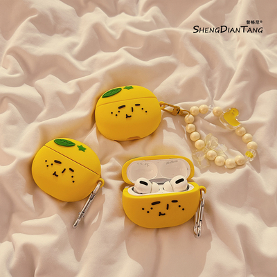 搞怪柠檬表情适用苹果耳机套